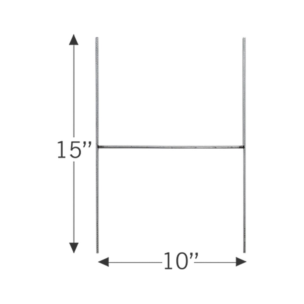 Yard Sign — 18 x 11 Double Sided Small Stake Graphic Package